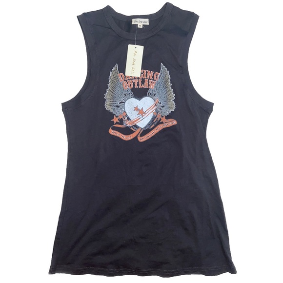 LOW A F SALE - LAST- Dancing Outlaw Tee Mini Dress - Picture 2 of 6